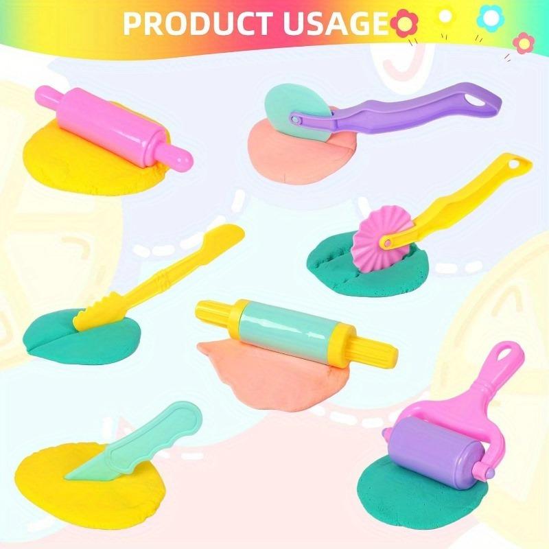 1 Set Children's Toy Dough Tool Set, Various Shapes of Animal Molds, Playdough Cutter and Roller