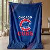 Chicago Cubs Flannel Fleece Blanket Cozy Warm Throw Blanket For Couch Bed Travel All Season Use