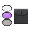 3 Pcs 67mm UV CPL FLD Camera Filters Kit for Canon Nikon DSLR Cameras