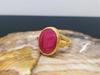 Solid 925 Sterling Silver Ring, Gemstone Ring, Handmade Ring, Designer Ring, Ruby Ring, Yellow Gold Ring