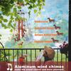 ABBY-Такса Собака Музыка Ветра Для Улицы, Уличные/Комнатные Музыка Ветра, Дом, Газон, Крыльцо, Украшение Двора, Металлическое Садовое Украшение