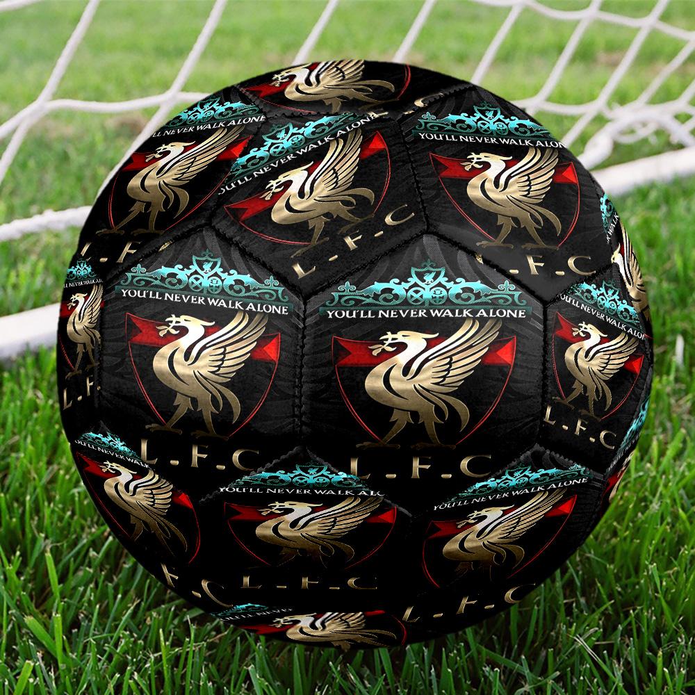 football club Print Size 5 Soccer Ball, Standard Match Football for Sports Game and Team Practice, Ideal Gift for Soccer Fans