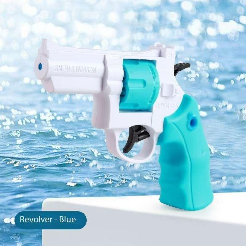 Нетоксичный летний револьвер-водный пистолет, игрушка, механический непрерывный водный пистолет, игрушки для детей, уличные пляжные водные игрушки, подарок для детей и взрослых