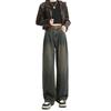 Женские джинсы Four Seasons Wear Wide Leg в стиле ретро, новый стиль, свободные, повседневные, универсальные, прямые брюки