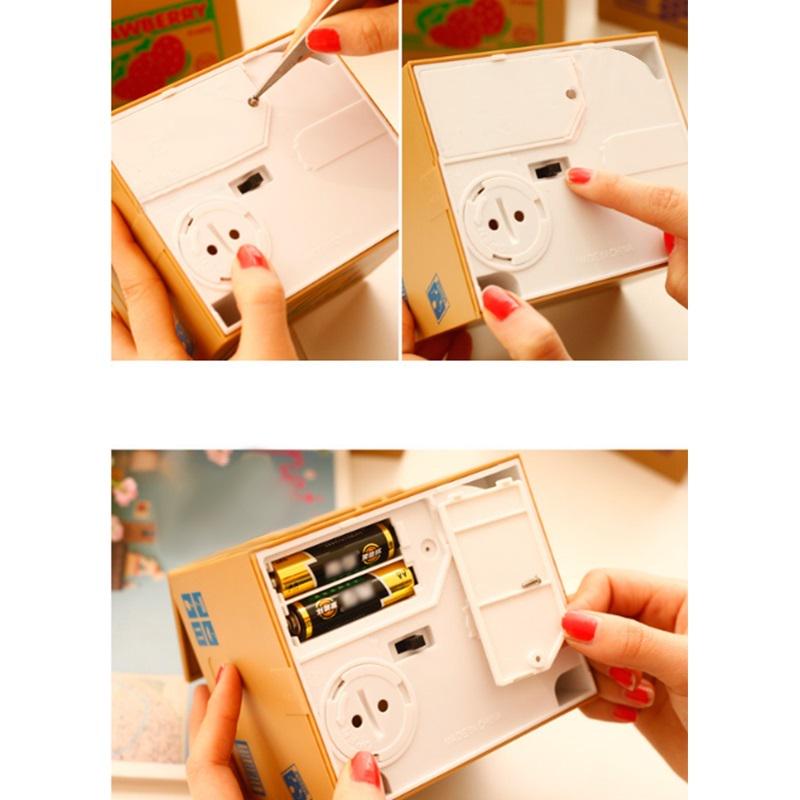 Itazura Stealing Money Банк монет Meina Cat, электрическая копилка, новые гаджеты и игрушки