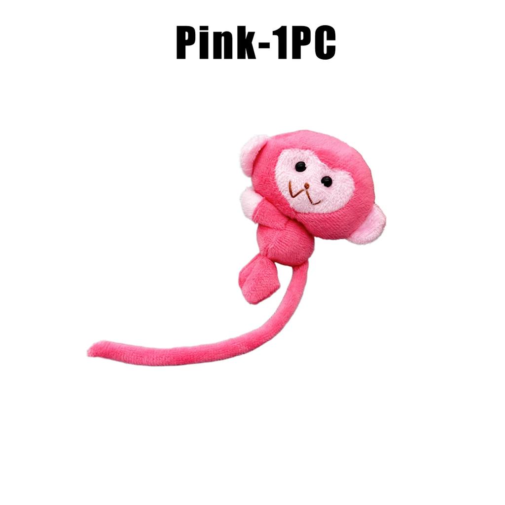 1-40PCS Cute Animal Little Monkey Plush Doll Toys Long Tailed Monkey Doll Pendant Keychain Backpack Hangings Decoration Gifts