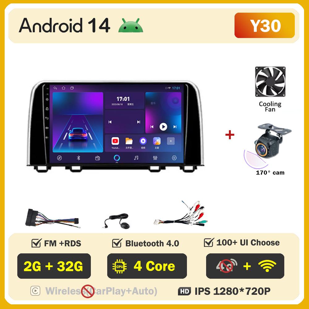 Автомобильный мультимедийный плеер для Honda CRV CR-V 5 RT RW 2016-2018 Автомобильный радио-плеер Стерео Головное устройство Беспроводной Android Auto GPS 5G Wi-Fi