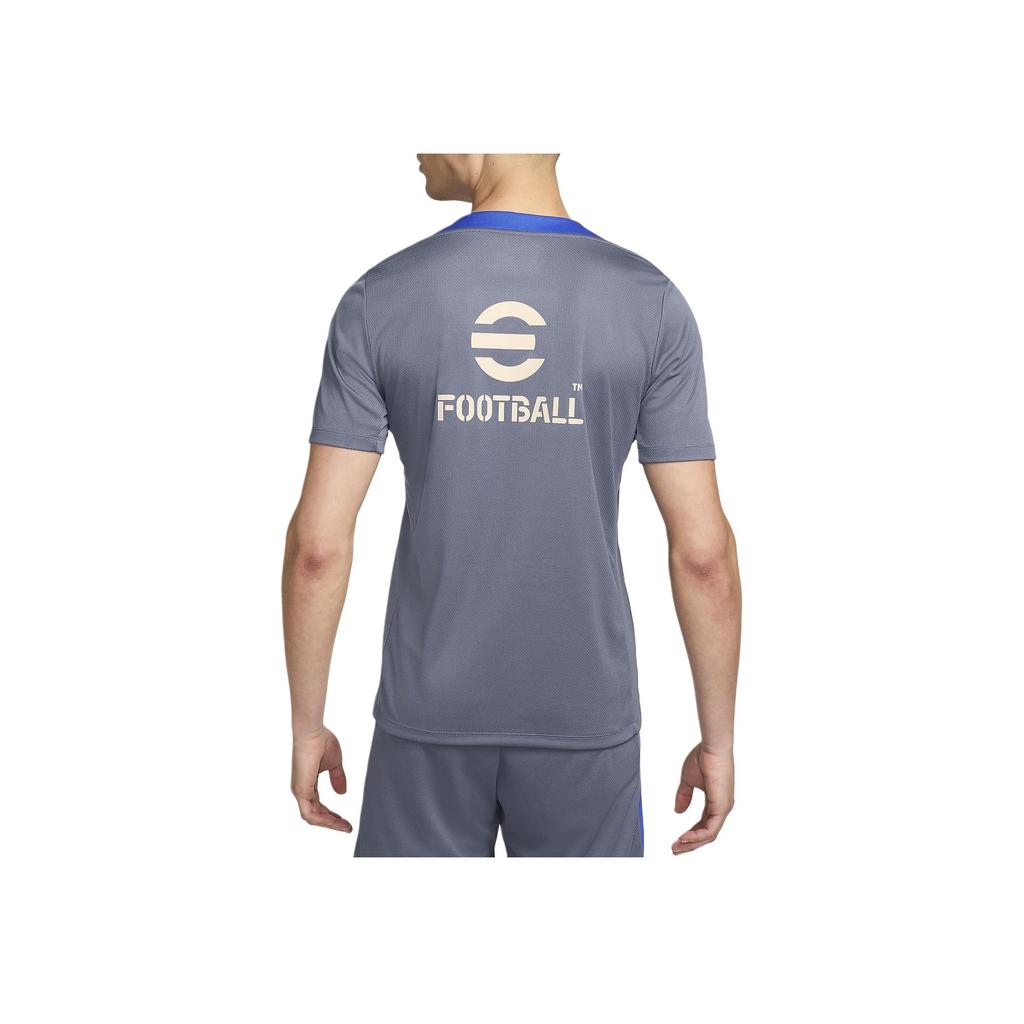 Nike Inter Milan Dri-FIT Strike Round Neck Slim Fit Moisture-Wicking Lightweight Comfortable Short Sleeve Football Shirt Men Tops Blue Gray FN9817-491