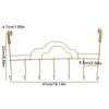Iron Hat Coat Hooks Nail-Free Clothes Storage Rack Convenient 7-Hook Over Door Hanger  Home