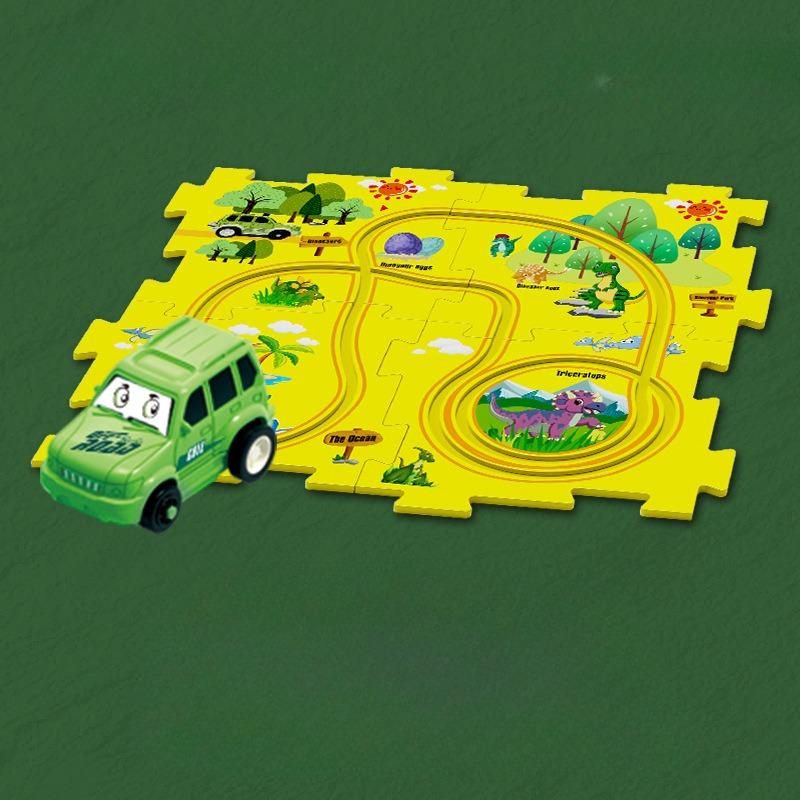 Сборка электрической тележки своими руками, детский игровой набор-пазл с вагончиком