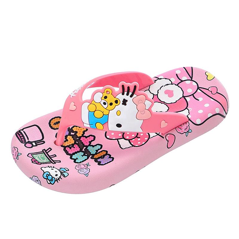 Очаровательные нескользящие шлепанцы для девочек 2-8 лет – Мягкие летние сандалии для дома или пляжа