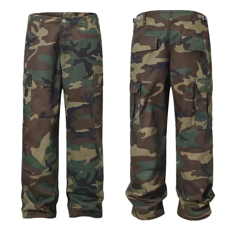 High Street прямые потертые грязные рваные синие джинсы брюки для мужчин винтажные повседневные свободные джинсовые брюки потертые лоскутные брюки-карго