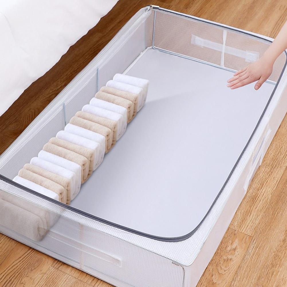 Non Woven Underbed Storage Bag Quilt Blanket Clothes Storage Bin Box Folding Organizer Clothing Container