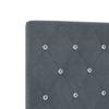 Ottoman Bed with Mattress Dark Grey 180 x 200 cm Velvet