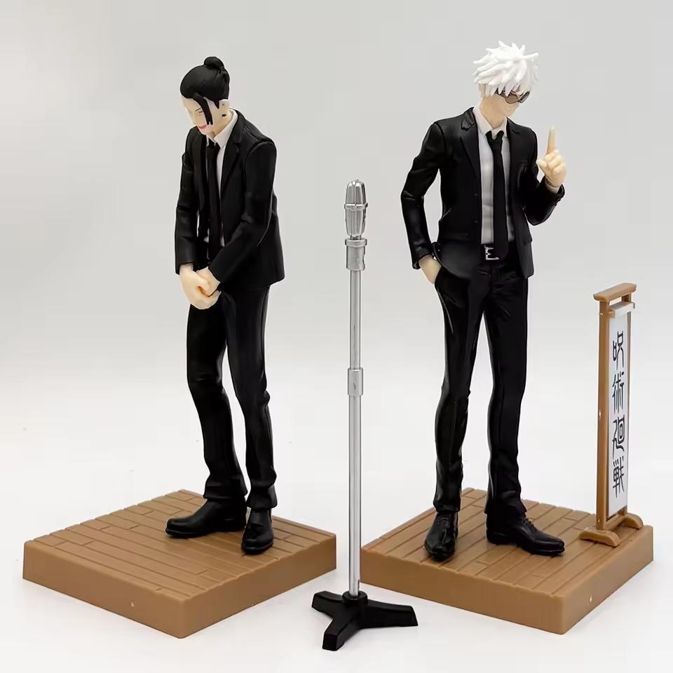 В наличии 17 см Jujutsu Kaisen ДИОРАМА Сатору Годжо Гэто Сугуру Костюмная версия. Фигурка Аниме Модель Коробка Игрушки Фигурка Подарки на День Рождения