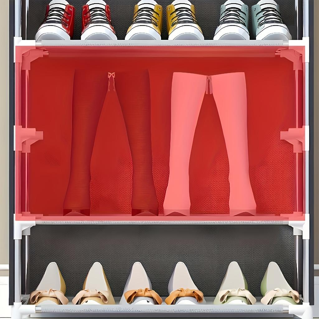 6/8 Layer Simple Shoe Rack Multi Layer Space Saving Economy Household Dustproof Storage Shoe Cabinet Dormitory Doorway Indoor Simple Cabinet
