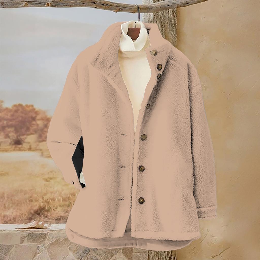 Женский однотонный повседневный свободный кардиган с длинным рукавом на пуговицах, кардиган с капюшоном, фланелевое пальто