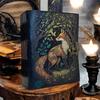 Большой винтажный гримуар с лисой, толстый журнал, пустая книга заклинаний, кожаный журнал ручной работы
