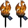 Solar Powered Solar Garden Light Dragon Shape Solar Stake Light Dragon Garden Light  Pathway Decor