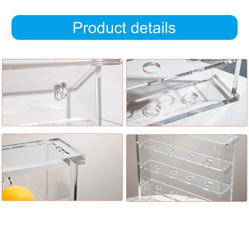 Golfs Display Case, Wall Mounted Acrylic Golfs Display Rack Clear Golfs Display Cabinet Golfs Display Stand for Golfs