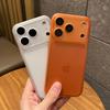 Ультратонкий прозрачный матовый противоударный чехол для телефона для iPhone 17 16 12 15 13 14 Pro Max 17Pro 17 Air Полупрозрачная защитная крышка для объектива