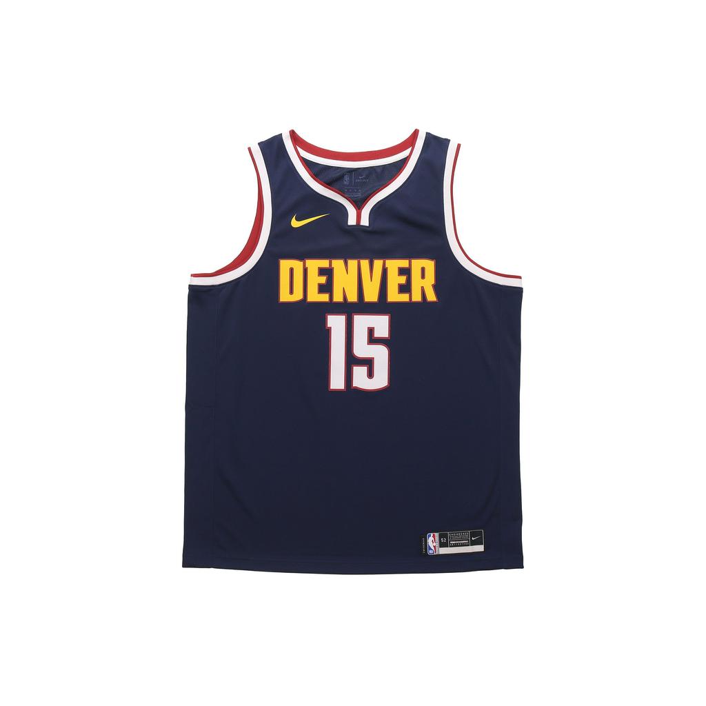 Nike Баскетбольная майка NBA жилет Denver Nuggets Никола Йокич No. 15 Мужские топы Темно-синие CW3663-420