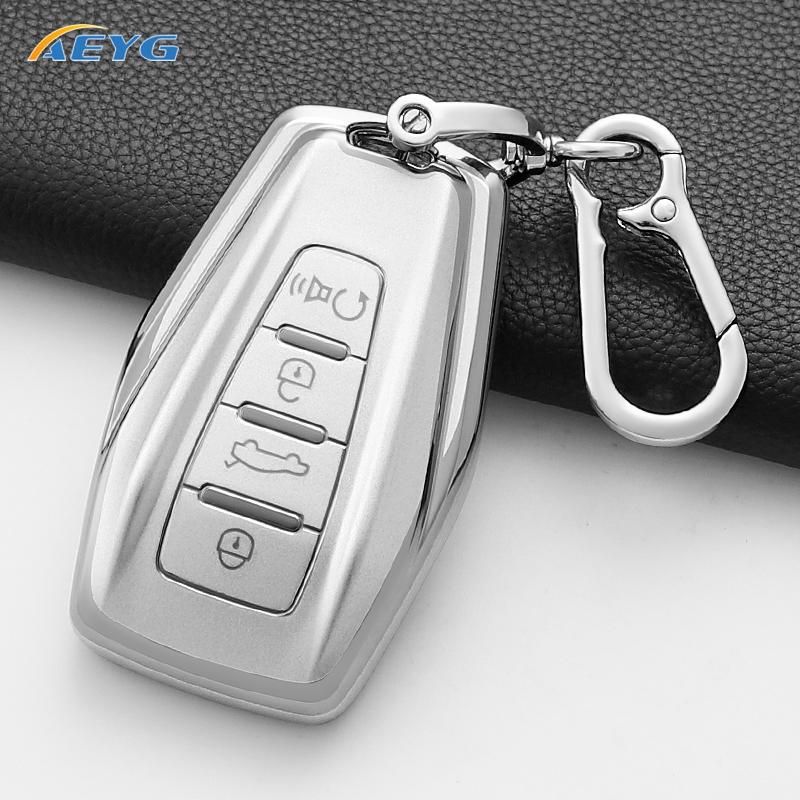 ТПУ Чехол-оболочка для ключа автомобиля Брелок для Geely Emgrand X7 Ex7 Coolray Atlas Boyue Nl3 Gt Gc9 Borui Бесключевой Чехол-оболочка для ключа Брелок
