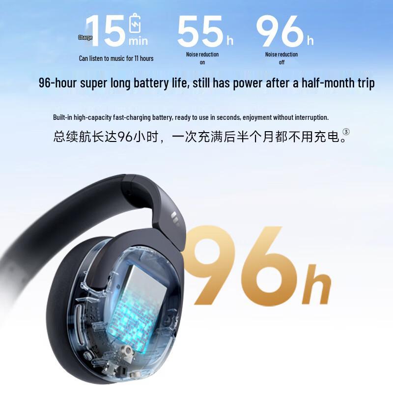 Edifier W830NB Over-Ear Noise-Cancelling Bluetooth Headphones