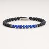 GAVU Men's Lapis Lazuli and Lava Stone Magnetic Power Stone Bracelet