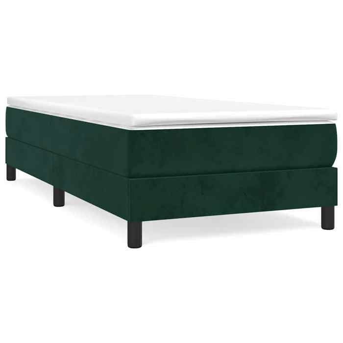 Maison Exclusive - Sommier à lattes de lit avec matelas Vert foncé 100x200 cm