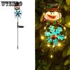 Solar Christmas Light Led Snowman Elk Penguin Outdoor Light Garden Lawn Decorative Light