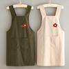 Cotton Kitchen Aprons Breathable Wear Resistant Restaurant Work Clothes Soft Anti Fouling Coffee House Aprons Home