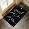 Хэллоуинский коврик с черепом для покрытия входной двери прихожей, фестивальный декоративный коврик для кухонного коридора