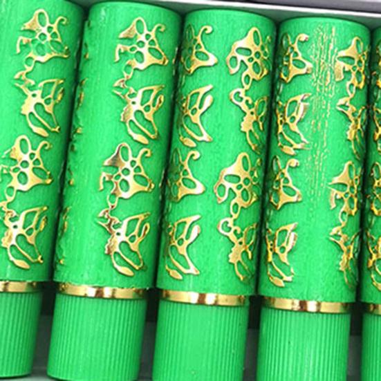 Yousheng 6Pcs/Box 8g Lipstick Set Non-Irritating Butterfly Pattern Color Changing Dark Green Magical Lipstick for Women