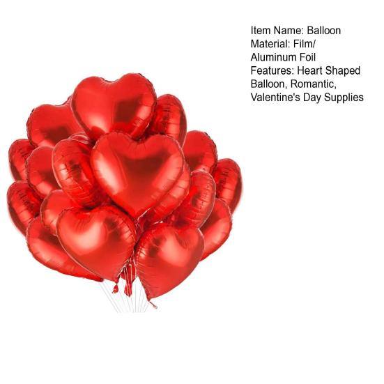 Воздушные шары Yousheng Love Balloons в форме сердца из алюминиевой фольги, многоразовые воздушные шары в форме сердца для Дня святого Валентина, свадьбы, помолвки, вечеринки, декора