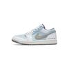 Air Jordan 1 Сдержанный стиль Old Money Низкие винтажные баскетбольные кроссовки Мужские Белый Синий 553558-053(Команда196-)