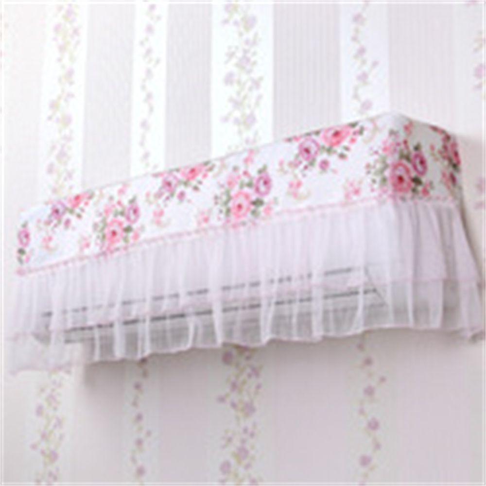 Pink Hanging Bag Art Cloth Dust Cover Refrigerator Cover Cloth Cover Flower