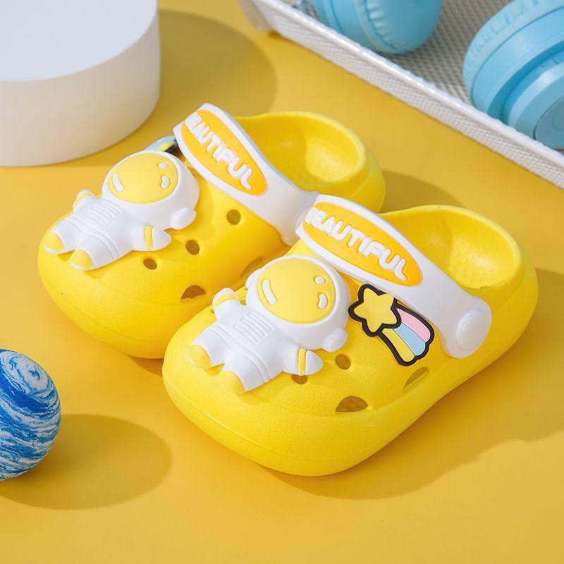 Non-slip astronaut clogs, astronaut children's slippers, summer cartoon sandals for boys and girls, kids' sandals
