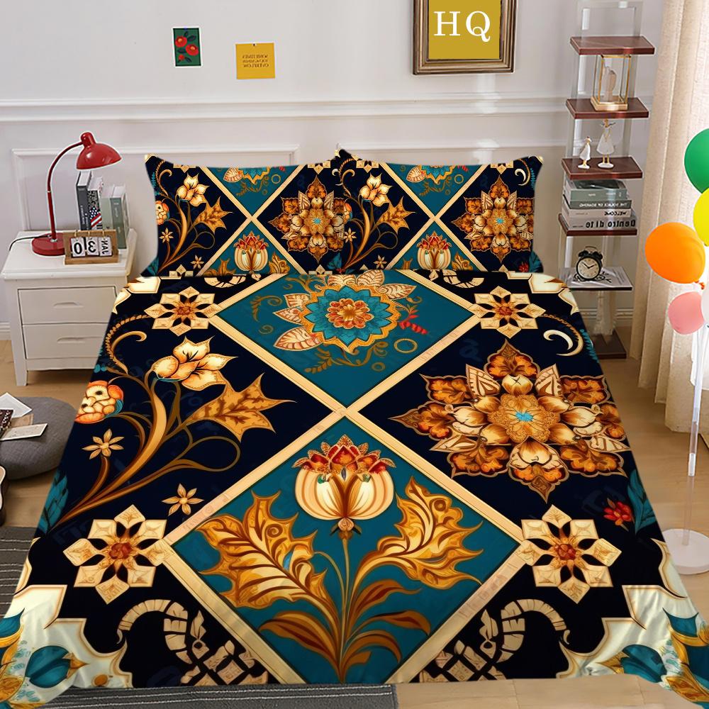Декор спальни из микрофибры с красивым цветочным принтом, женское покрывало, королевский размер, домашнее постельное белье, костюм