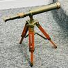 Морской Винтажный и Антикварный Стиль Декоративный Сплошной Латунный Телескоп На Деревянной Подставке Декор Для Дома