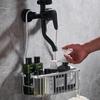 Держатель для душевой лейки и корзина для хранения bathroom essentials без сверления