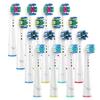 Electric Replacement Oral Compatible with Basic Soft Whitening Basic Brush with Interdental for Home 16 Pieces Toothbrush, Brush, B, Oral, Brush,