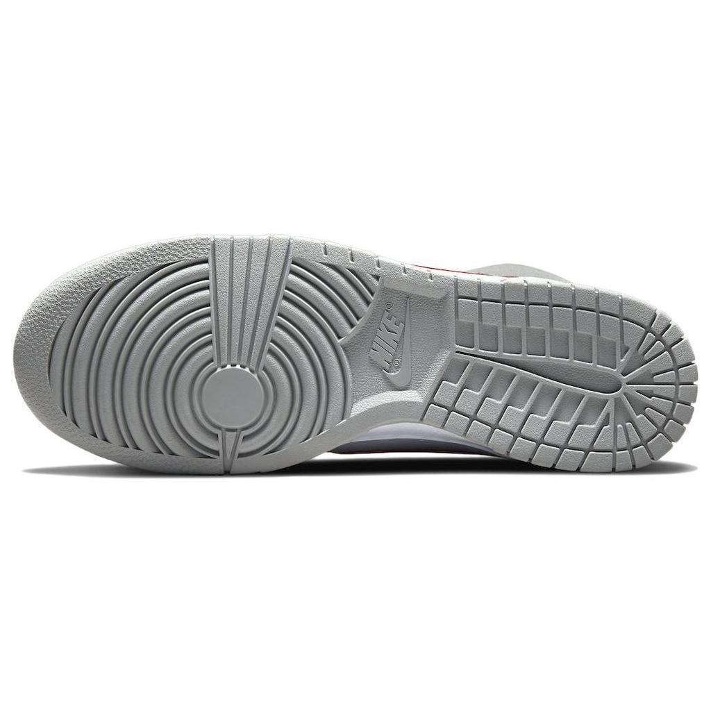 Nike Dunk High SE Athletic Club - Light Smoke Grey Gym Red Men Sneakers White DJ6152-001