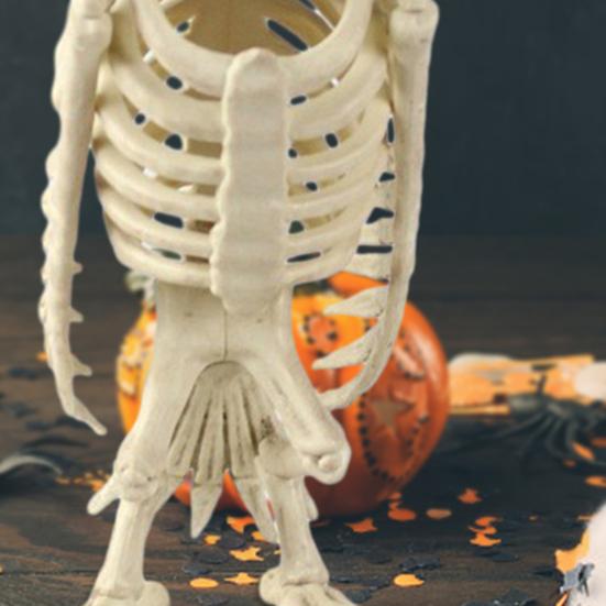 Украшение в виде скелета совы на Хэллоуин, реалистичная 12-дюймовая фигурка скелета животного, пластиковая модель кости совы для декора вечеринки в доме с привидениями