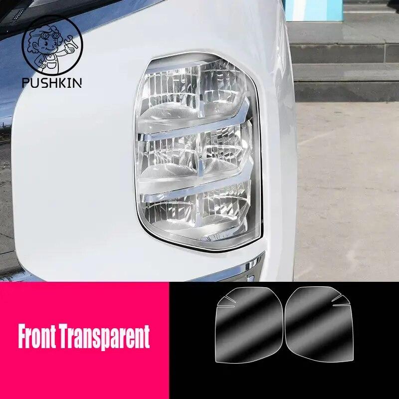 Headlamp Car Styling Sticker for Mitsubishi Outlander 2022 2023 Headlamps TPU Smoke Black Headlights Protector Film Accessories