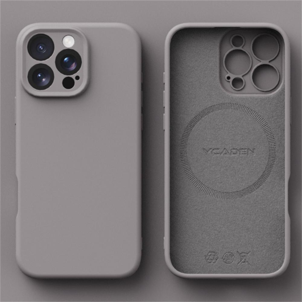Роскошный Мягкий Силиконовый Чехол с MagSafe Для iPhone 16 15 14 12 11 13 Pro Max 16 Plus 16E Беспроводная Зарядка Ударопрочный Матовый Конфетный Чехол