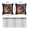 Punch Monkey Cute Pillowcase Printing Fabric Cushion Cover Decorative Throw Pillow Case Cover Home Square 45*45Cm