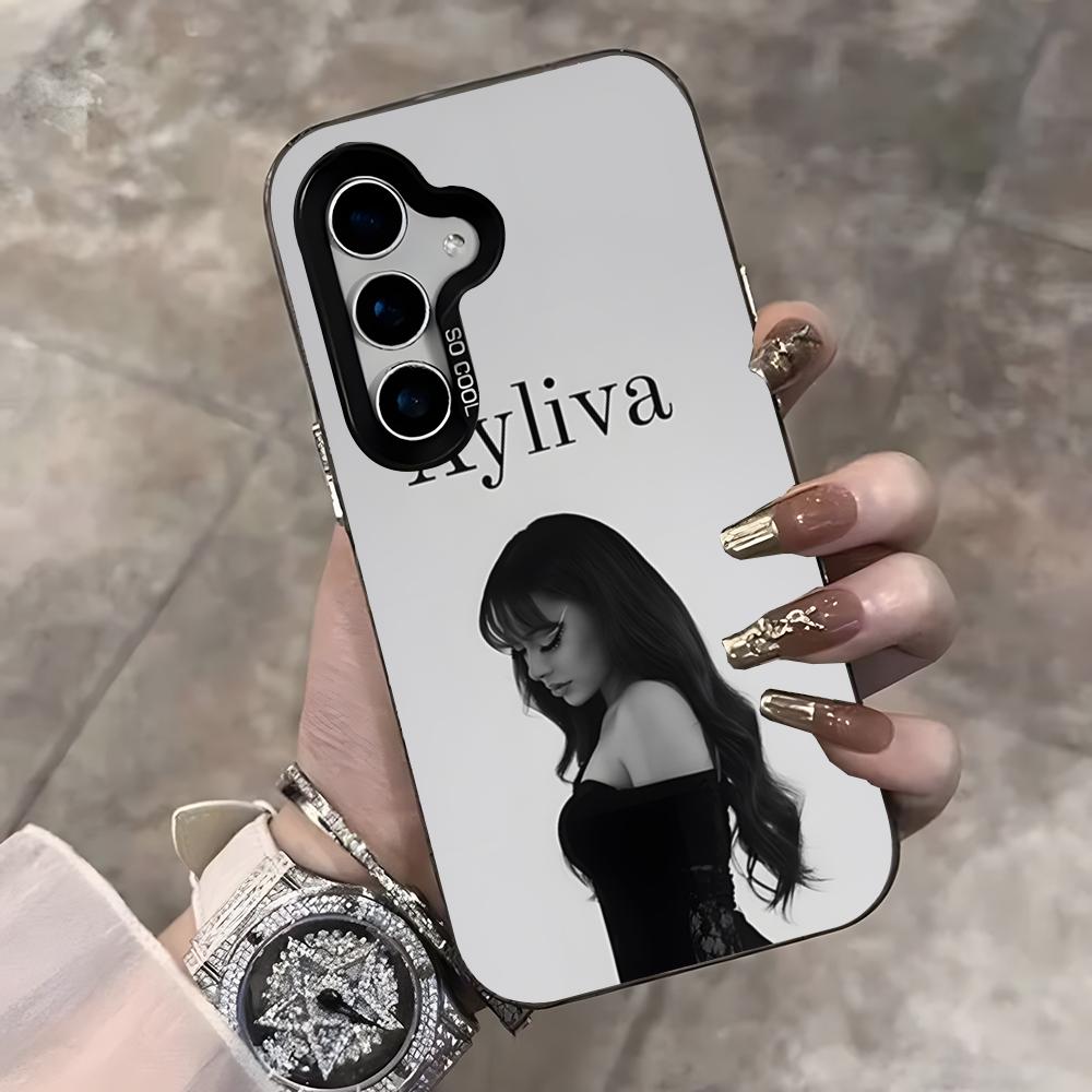 Чехол для мобильного телефона Ayliva для Samsung S25 Ultra S23 S22 S21 S20 Ultra Plus S24 Fe A54 A55 Цвет Серебристый Чехол