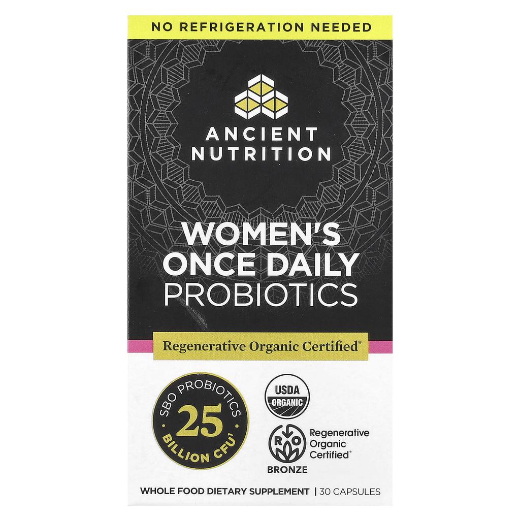 Ancient Nutrition Once Daily Women's Probiotic, 30 Capsules