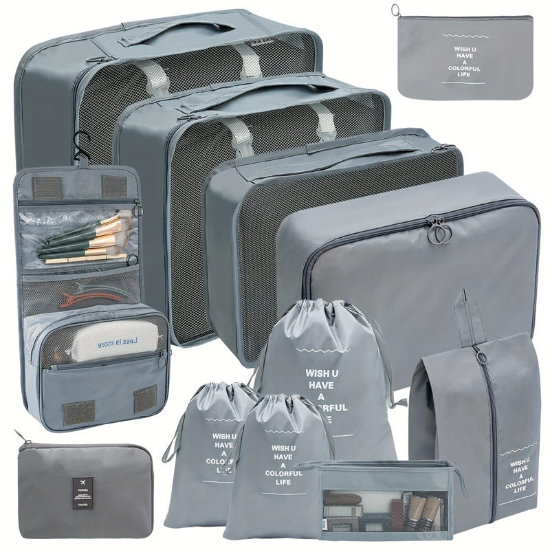 Travelling Pouch Bag Clothes & Underwear Organiser Set Travel Packing Clothes Waterproof Storage Bag